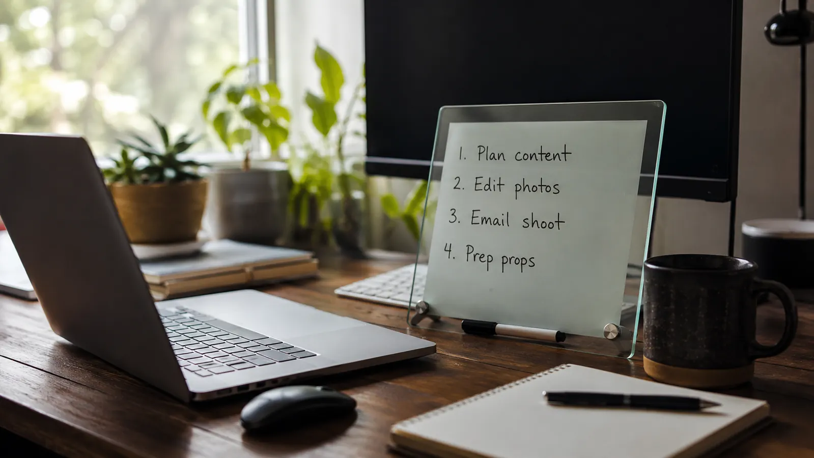 How to Plan Your Day With a Desktop Whiteboard